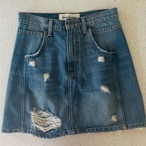 Reformation denim skirt size 25